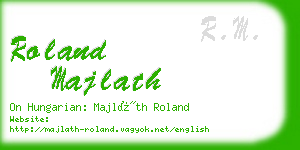 roland majlath business card